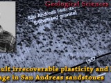 SEMINAR: March 19th, 2014 – Near-fault irrecoverable plasticity and lack of damage in San Andreas sandstones – James Brune