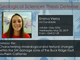 Thesis Defense – Emma Vierra MS