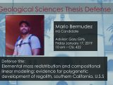 Thesis Defense – Mario Bermudez (MS)