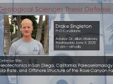 Thesis Defense – Drake Singleton (PhD)
