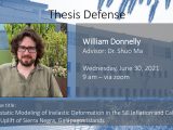 Thesis Defense – William Donnelly (MS)