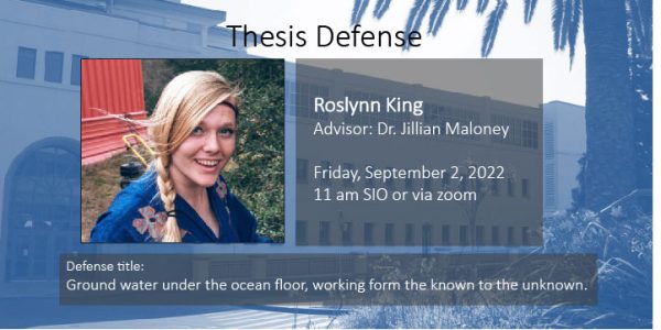 Thesis Defense – Roslynn King PhD
